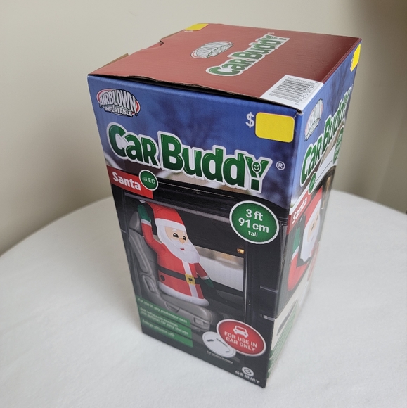 Car Buddy 3 ft Blowup Inflatable Waving Santa - Picture 4 of 6